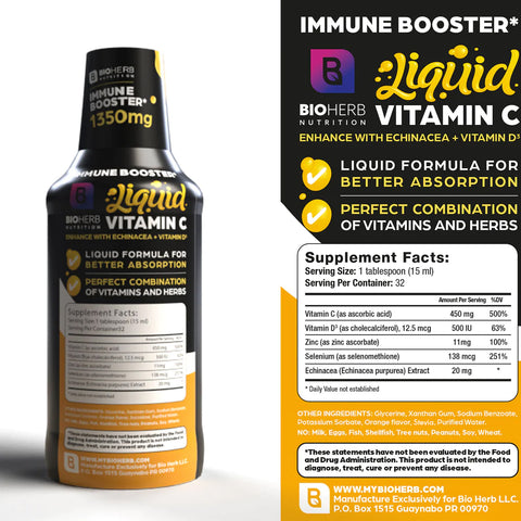 BIOHERB Nutrition Liquid Vitamin C 1350mg