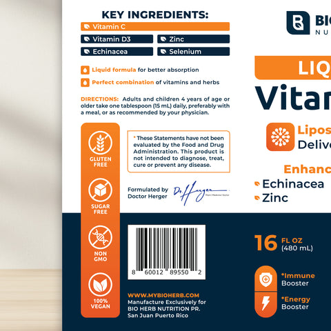 3-Pack L Vitamina C Liquida Navidad