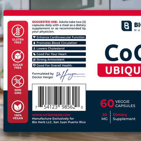 Coenzima Q10 - Ubiquinona.